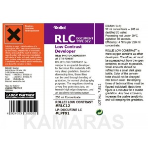 Rollei LOW CONTRAST ( RLC) para negativos 250ml