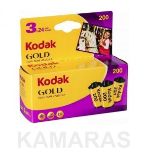 Kodak GOLD 200-35mm 24 (Pack 3 rollos)