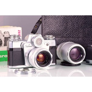 Zeiss-Ikon Contarex + Carl Zeiss Planar 50mm + Sonnar 135mm